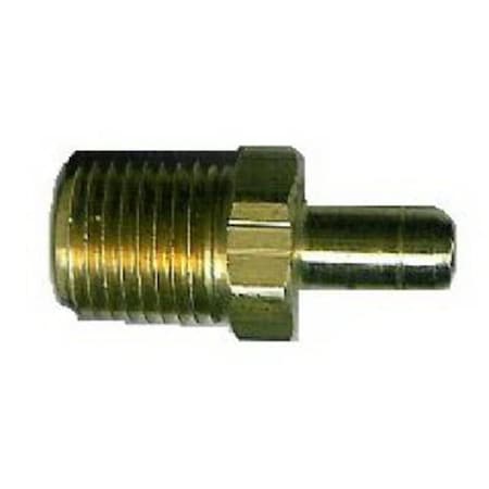 Anderson Metals 57068-0202 0.12 x 0.12 in. Brass Mini Hose Barb Insert, 10PK 375876